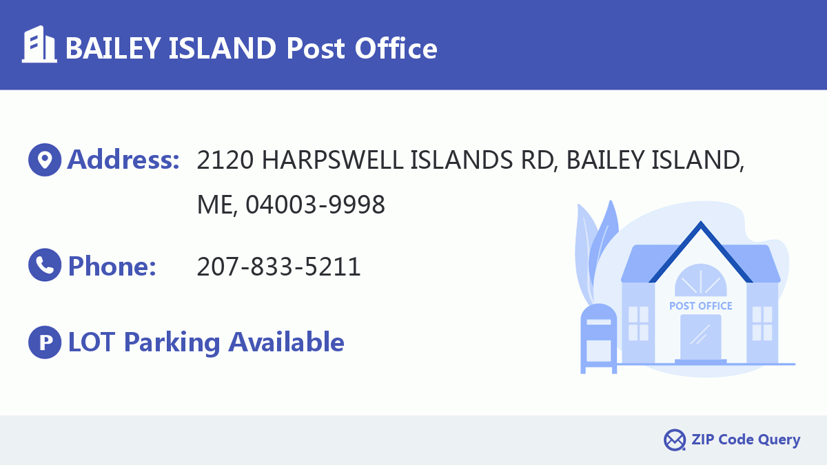 Post Office:BAILEY ISLAND