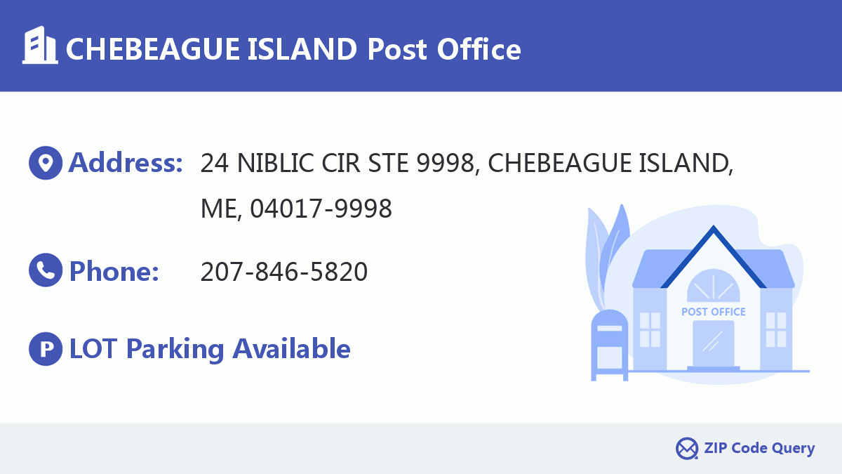Post Office:CHEBEAGUE ISLAND