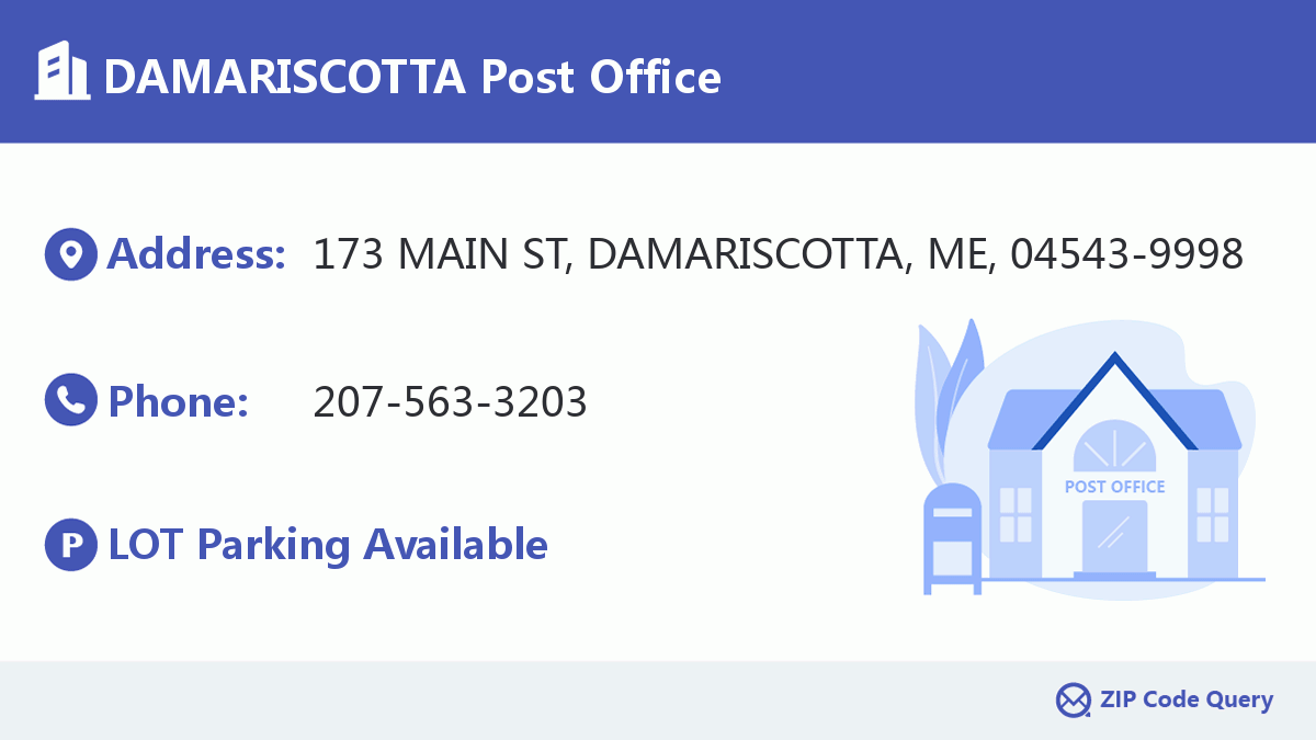 Post Office:DAMARISCOTTA