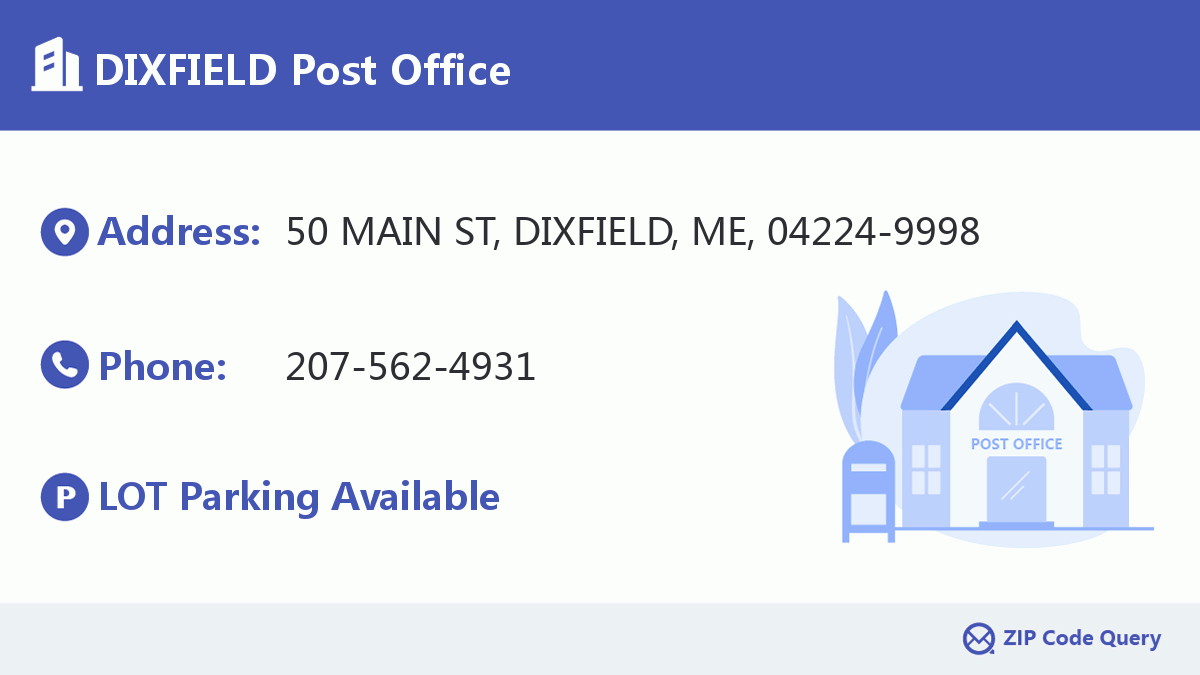 Post Office:DIXFIELD