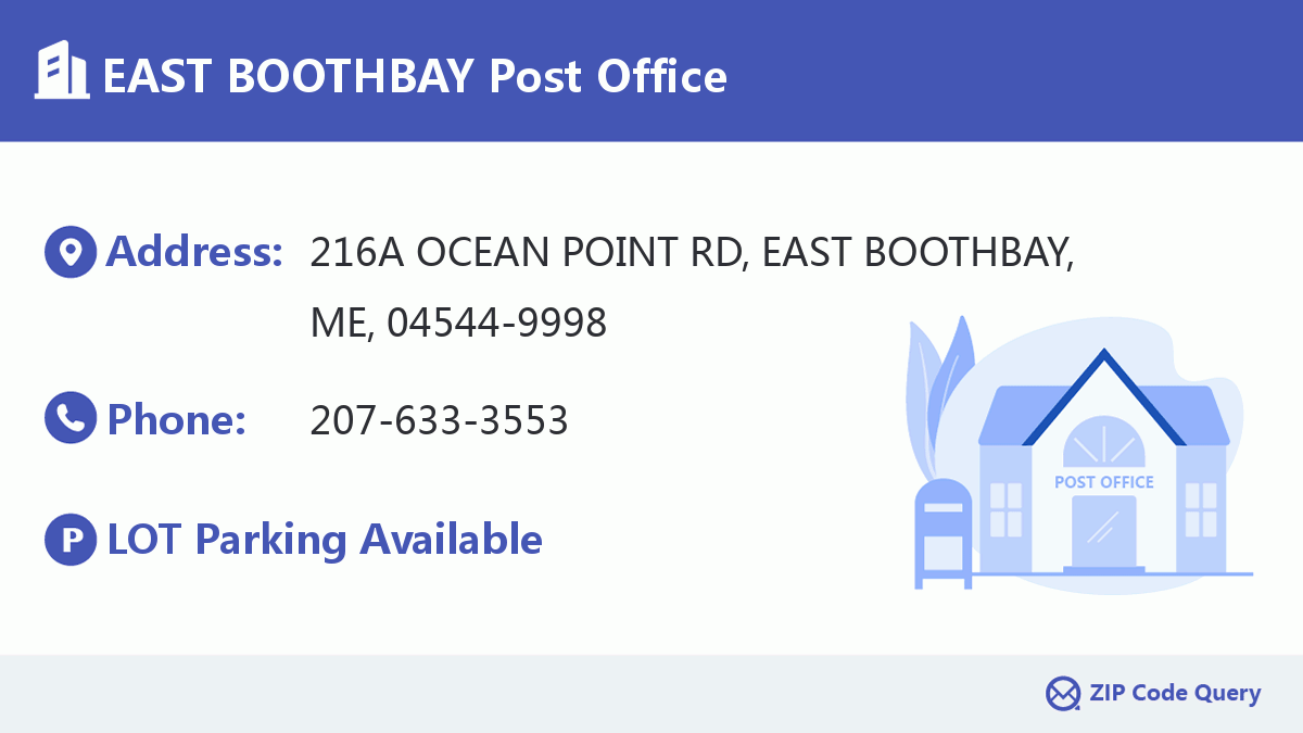 Post Office:EAST BOOTHBAY