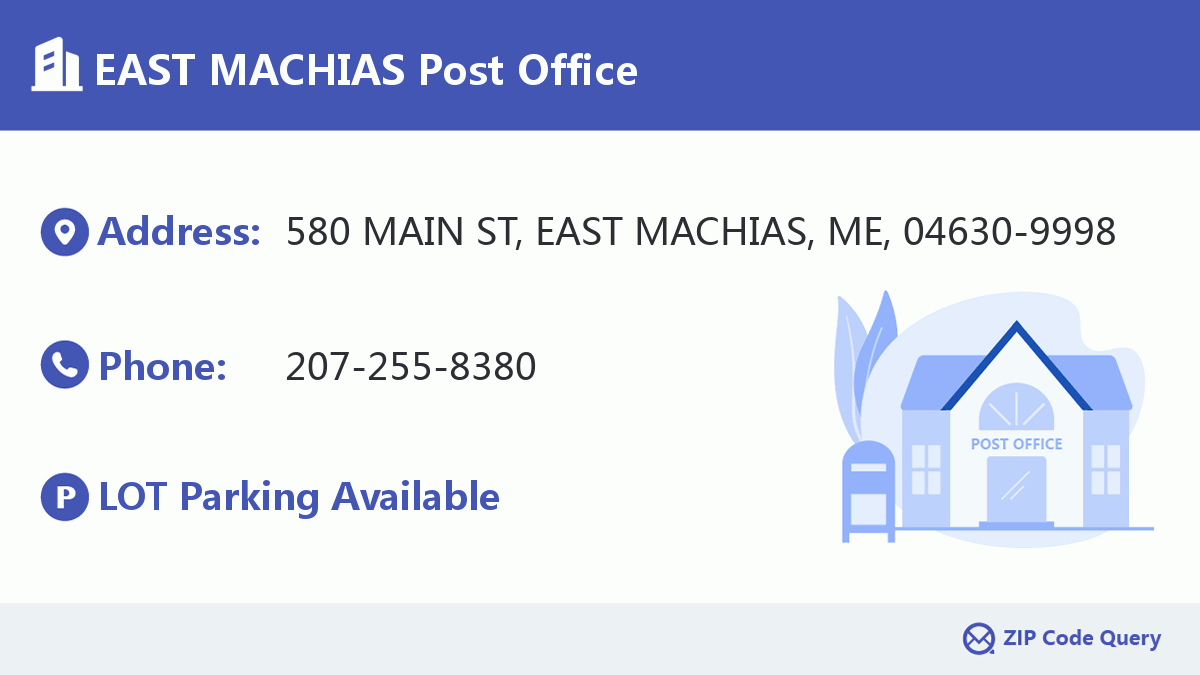 Post Office:EAST MACHIAS