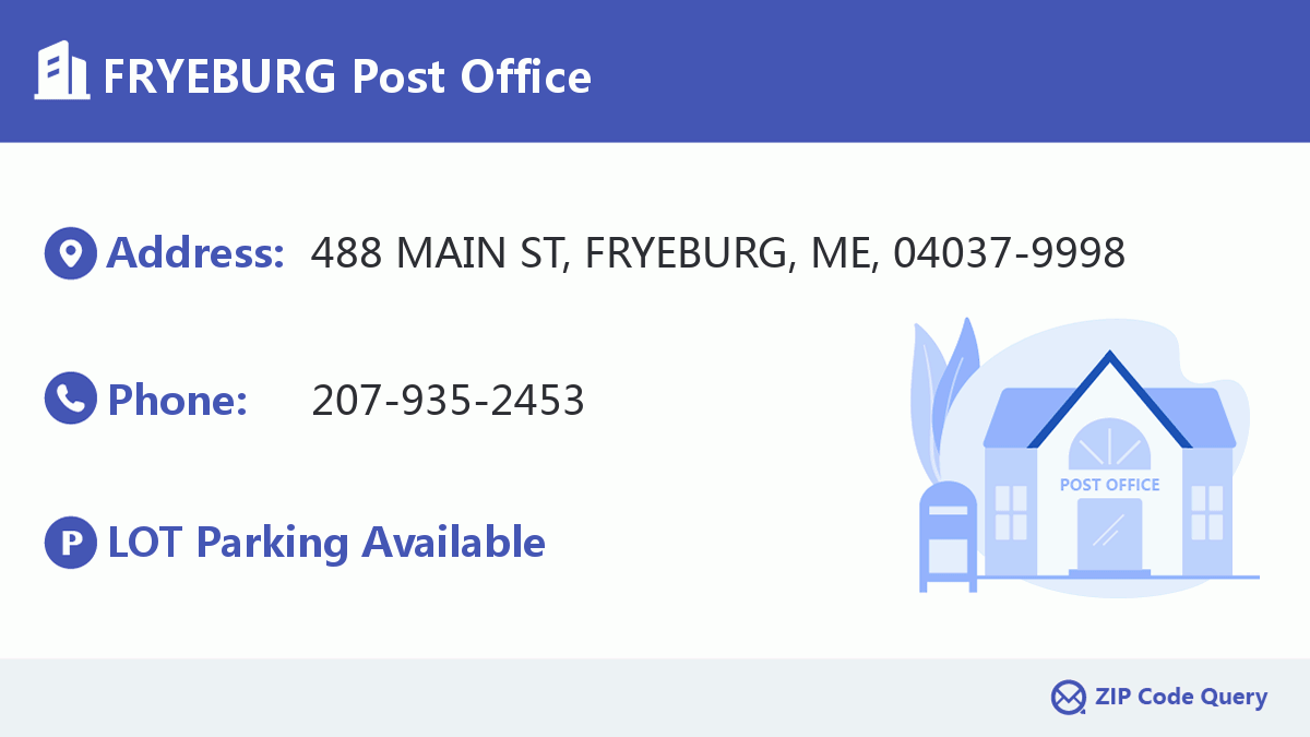 Post Office:FRYEBURG