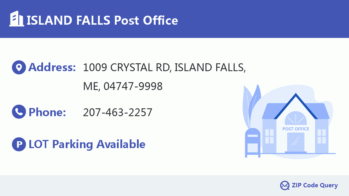 Post Office:ISLAND FALLS