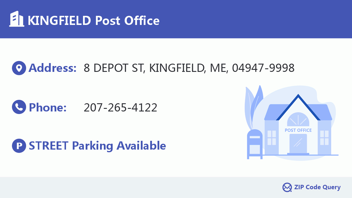 Post Office:KINGFIELD