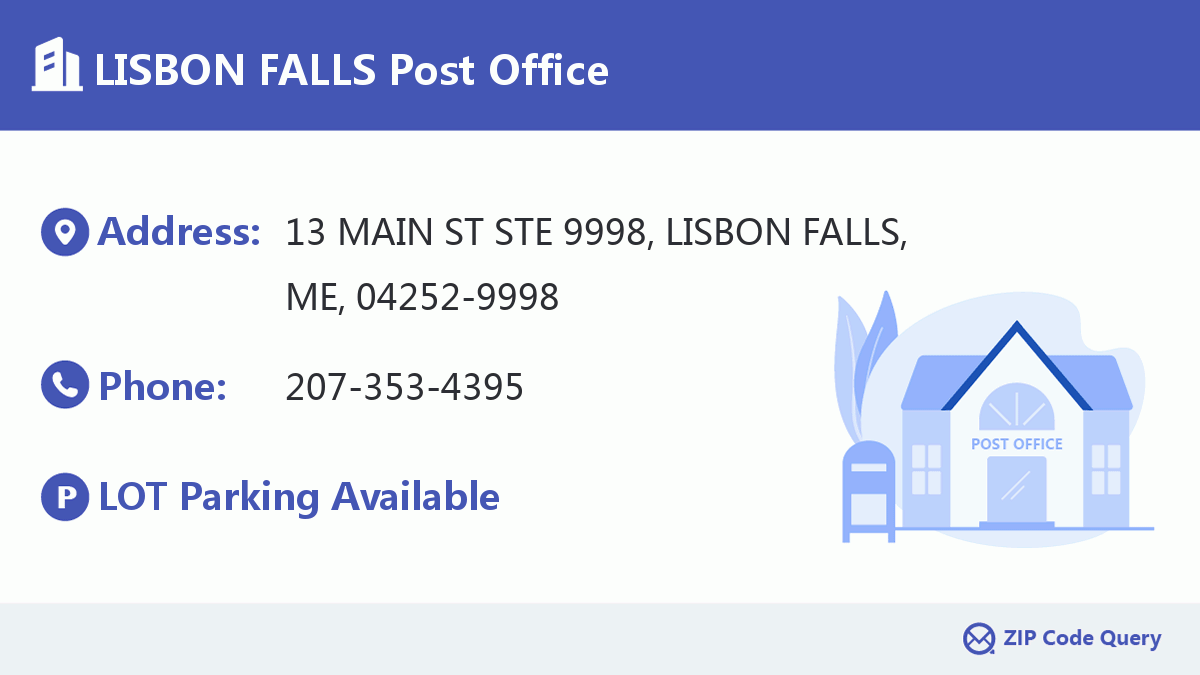 Post Office:LISBON FALLS