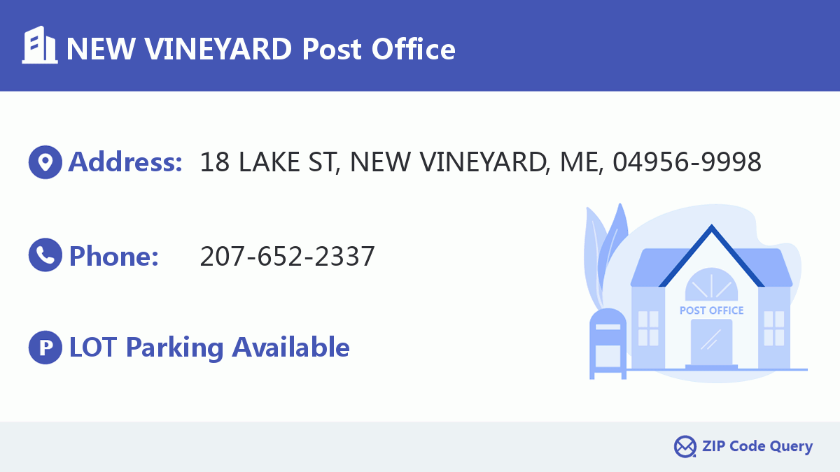 Post Office:NEW VINEYARD