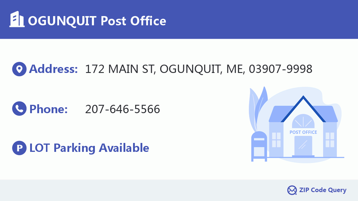 Post Office:OGUNQUIT