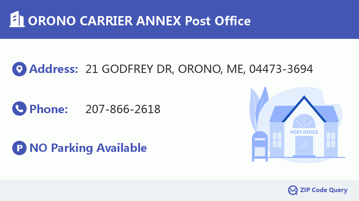 Post Office:ORONO CARRIER ANNEX
