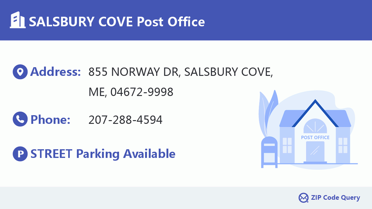 Post Office:SALSBURY COVE