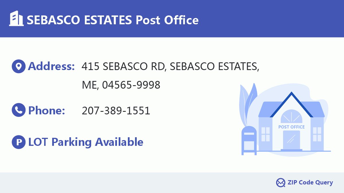 Post Office:SEBASCO ESTATES