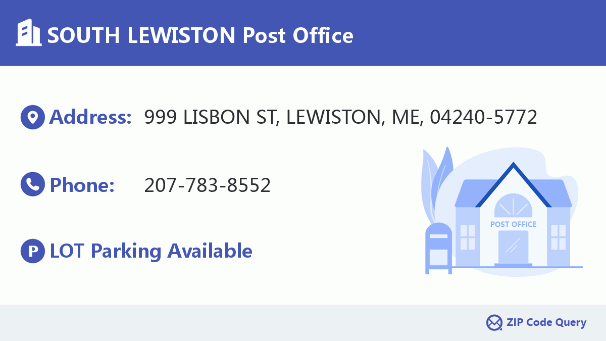 Post Office:SOUTH LEWISTON
