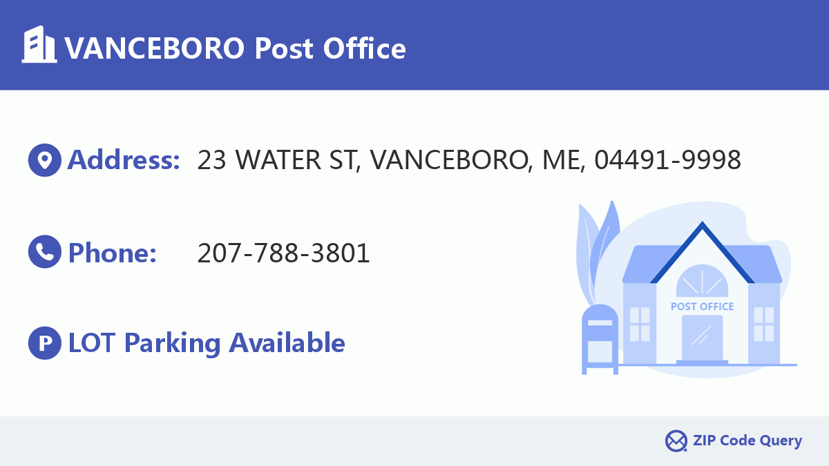 Post Office:VANCEBORO