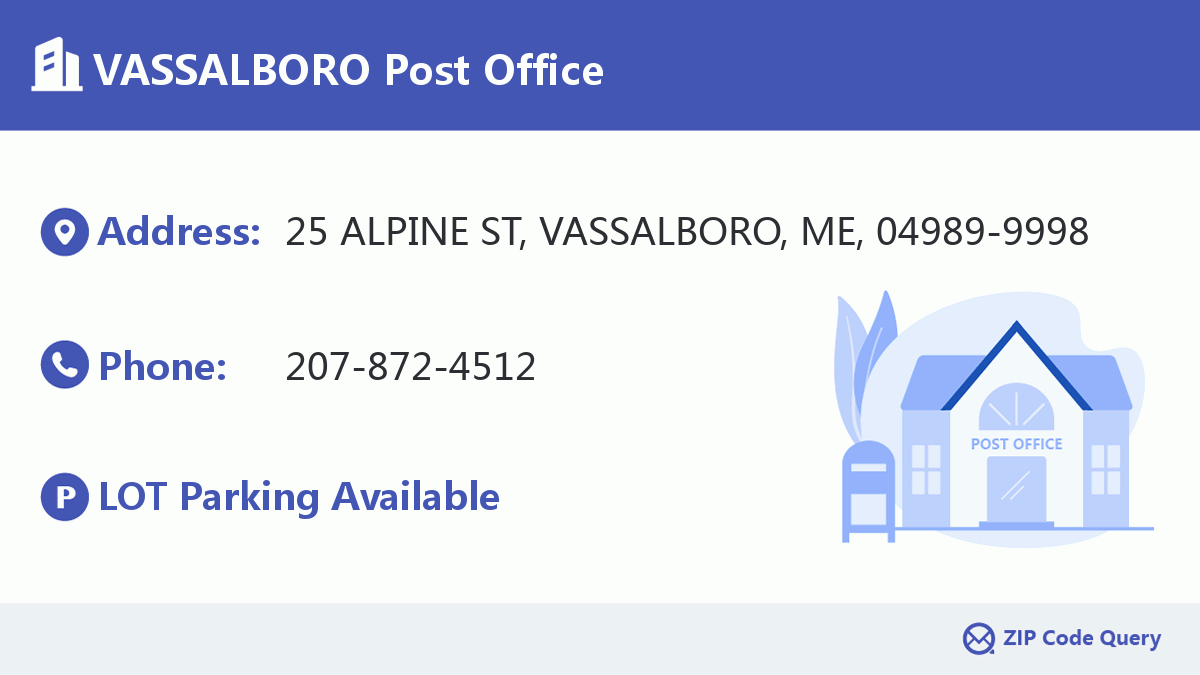 Post Office:VASSALBORO