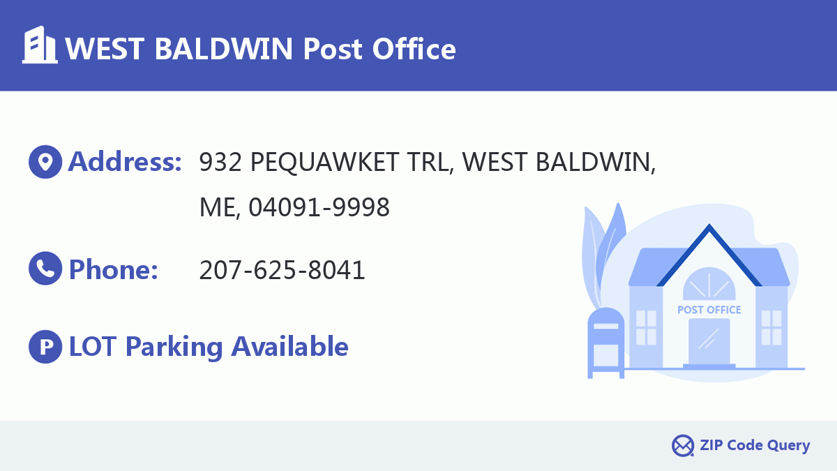 Post Office:WEST BALDWIN