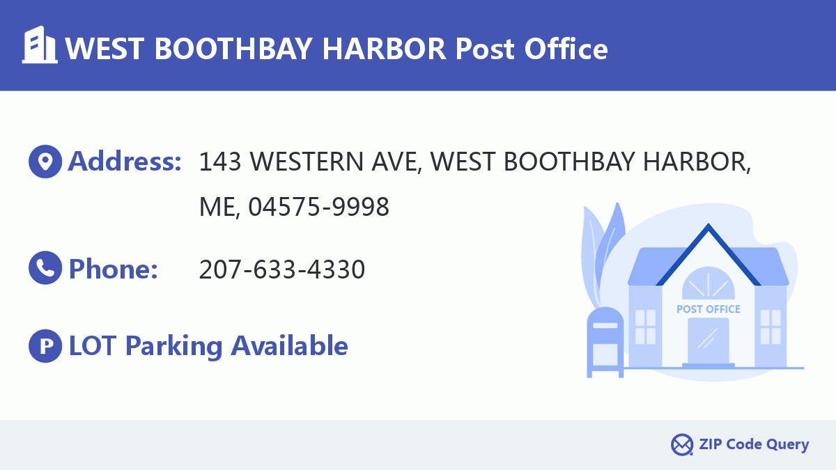 Post Office:WEST BOOTHBAY HARBOR