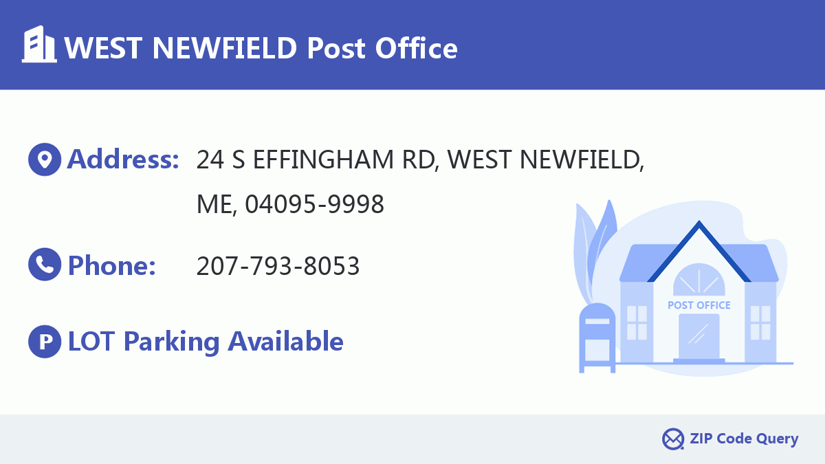 Post Office:WEST NEWFIELD